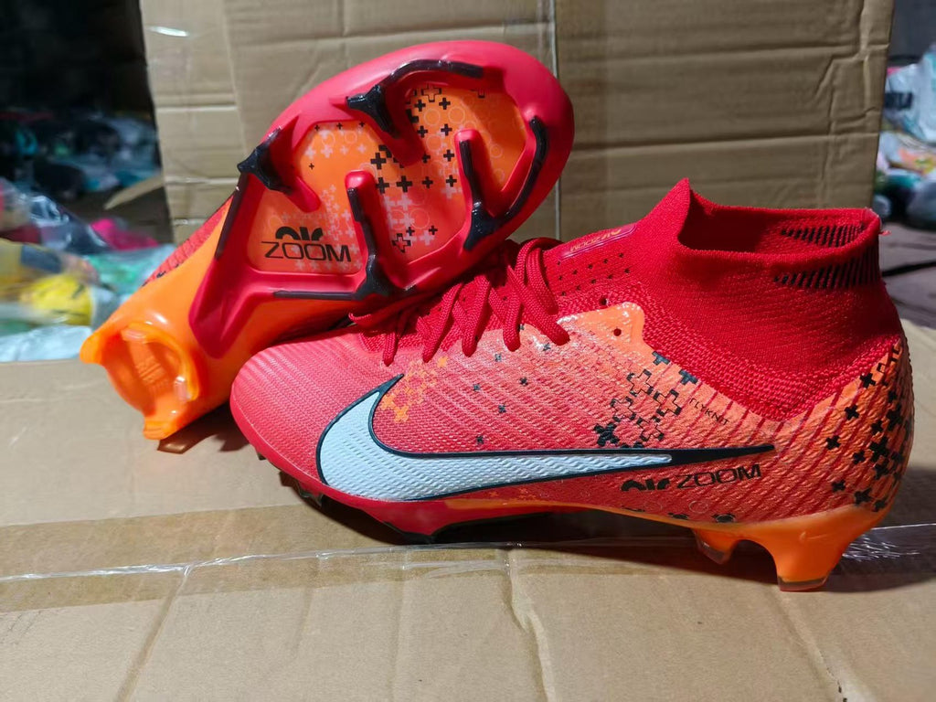 Sepatu Bola FG High Collar V15 - Lapangan Rumput Alami - Anti Slip Ringan