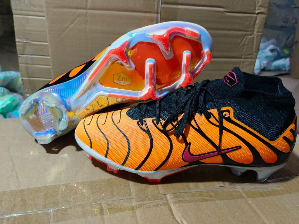 Sepatu Bola FG High Collar V15 - Lapangan Rumput Alami - Anti Slip Ringan