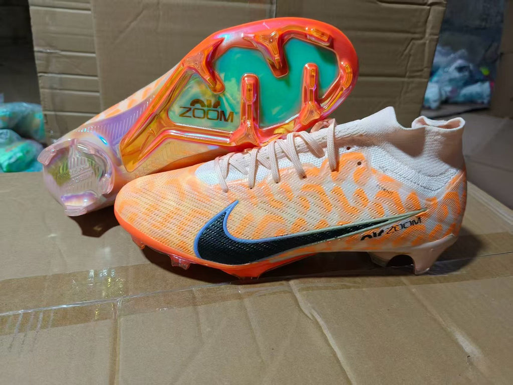 Sepatu Bola FG High Collar V15 - Lapangan Rumput Alami - Anti Slip Ringan